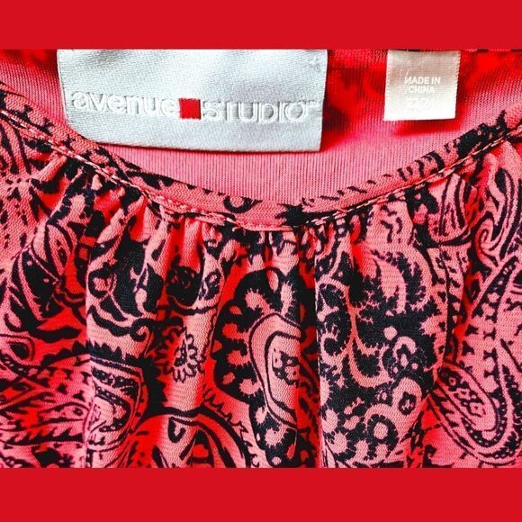 AVENUE STUDIO Plus Size Women's Paisly Print Tank Top - Picture 4 of 12